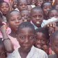 Some of the children Denis helped