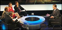 David Cameron and the Newsnight panel