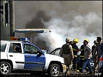 Irak'ta bir patlama görüntüsü