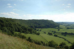 Coaley Peak, escarpment view Countryside Agency Jo Ward