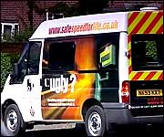 Speed camera van