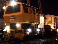 Leave on the railway track