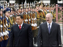 Hugo Chavez dhe Aleksandër Lukashenko