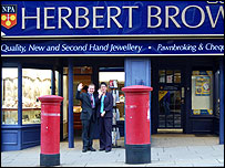 Herbert Brown pawnbrokers in Sheffield