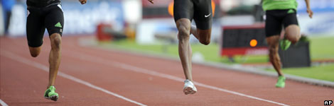 Competing athletes