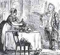 A Victorian wife keeps house for her on looking husband