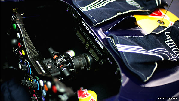 Sebastian Vettel's RB5 Red Bull car
