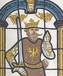 Detail from stained-glass window