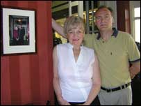 Darryl and Jo, owners of the Hotel in the Park