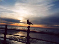 Sunset at St Ouen's bay
