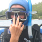Tom preparing to go under in Oz