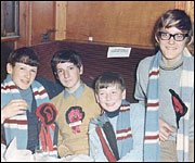 City fans on the train