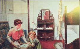 Postcard of second class birth