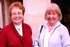 Image: Woman's Hour listeners, Margaret and Betty in search of fashionable clothes for the over 40s