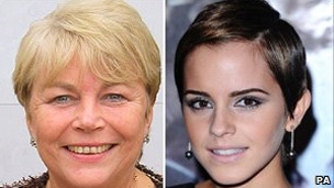 Baroness Randerson and Hermione Granger (Emma Watson)