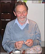 Ted knits for the first time in his life!