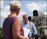 Recording the play on location