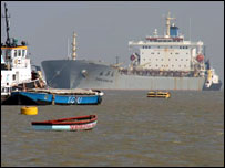 A busy scene at Gravesend