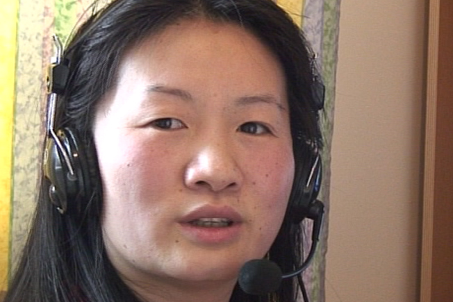 Louise keeps much more up to date with everything happening back in China now she can talk to her family via the internet. 