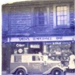 My sister Elle in front of our shop