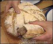 Bread - the end result of John's labours