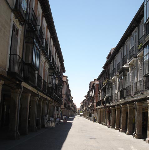 An empty street during siesta