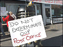 Dalek outside Carrington Post Office