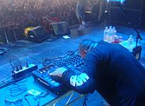 DJ Semtex on stage with Dizzee Rascal in Australia