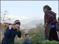 Ade encounters the old lady