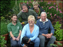 The group in the garden