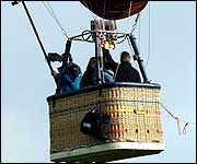 Balloon just taking off