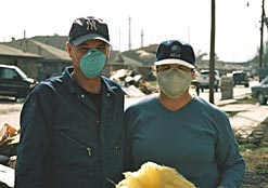 Cleaning up St. Bernard's Parish