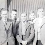 Group Photo at Miner’s Hostel, Woodhouse, Sheffield, Yorkshire