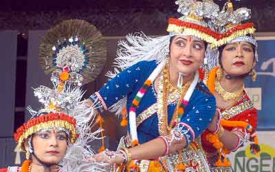 Performers at the Brick Lane Festival