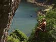 Cliff climbing 