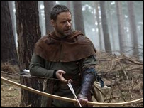 Russell Crowe as Robin Hood in the new film