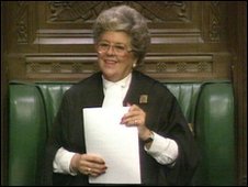 Betty Boothroyd in 1992