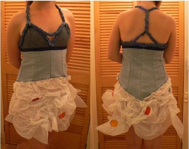 Plastic junk dress