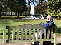 John Field on the Arras bench in Ipswich