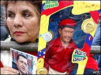 Poster zgjedhor i partive pro presidentit Chavez