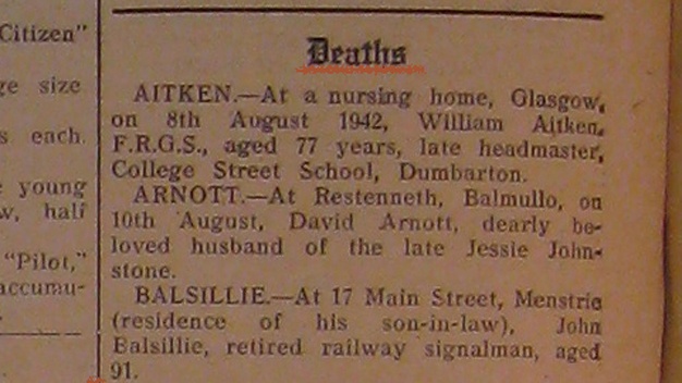 The Citizen Newspaper carries family announcements concerning some fatalities of the bombing.