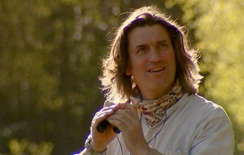 Martin with binoculars