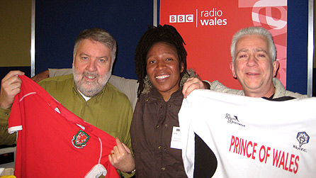 Roy Noble with Martha and David Holman Roy Noble with Martha and David Holman