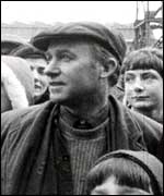 Crowds at a shiplaunch