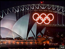 Dawn in Sydney on the opening day of the Games