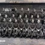 Photograph of 98 Squad probably taken at Swindon training camp. My father, Thomas William Heydon, is in the back row far right.
