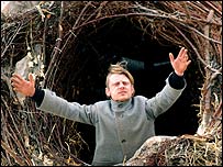 One of Mike's photos of the birdman