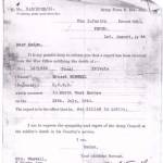 This is the notification sent by the army to Private Whewell's widow.