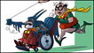 Decadent superheroes caricatures by Donald Soffritti