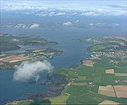 Aerial picture of Strangford Lough